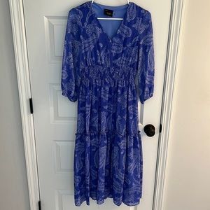 Blue Paisley Maxi Dress